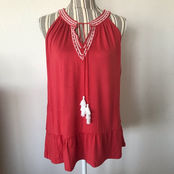 Neiman Marcus Halter-Neck Keyhole Blouse - Picture 3 of 6